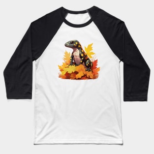 Fire Salamander Baseball T-Shirt